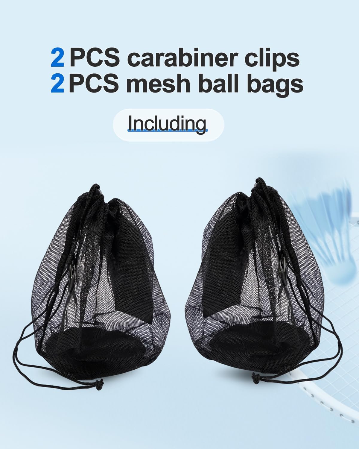Single Mesh Ball Bag for Soccer Basketball & Volleyball