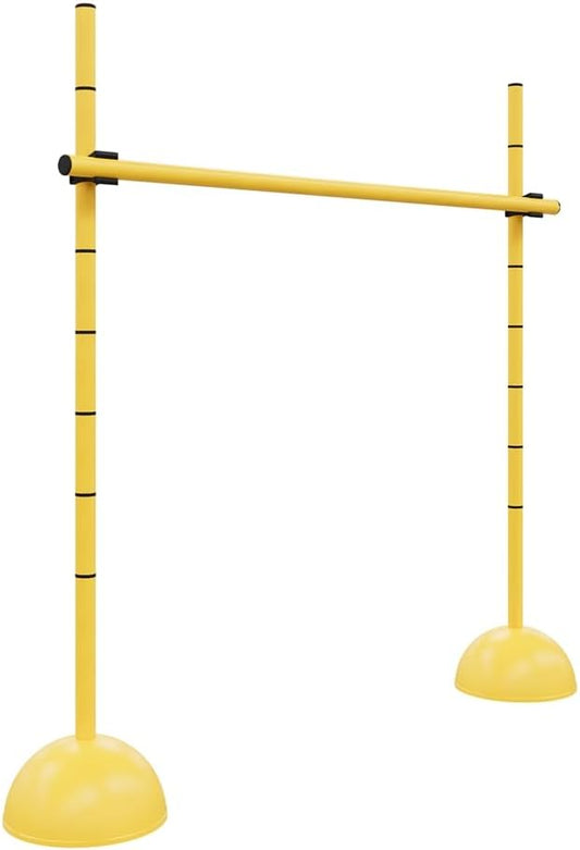 Hurdles, Adjustable from 12 to 40 Inches, Set of 4, Yellow (22050)