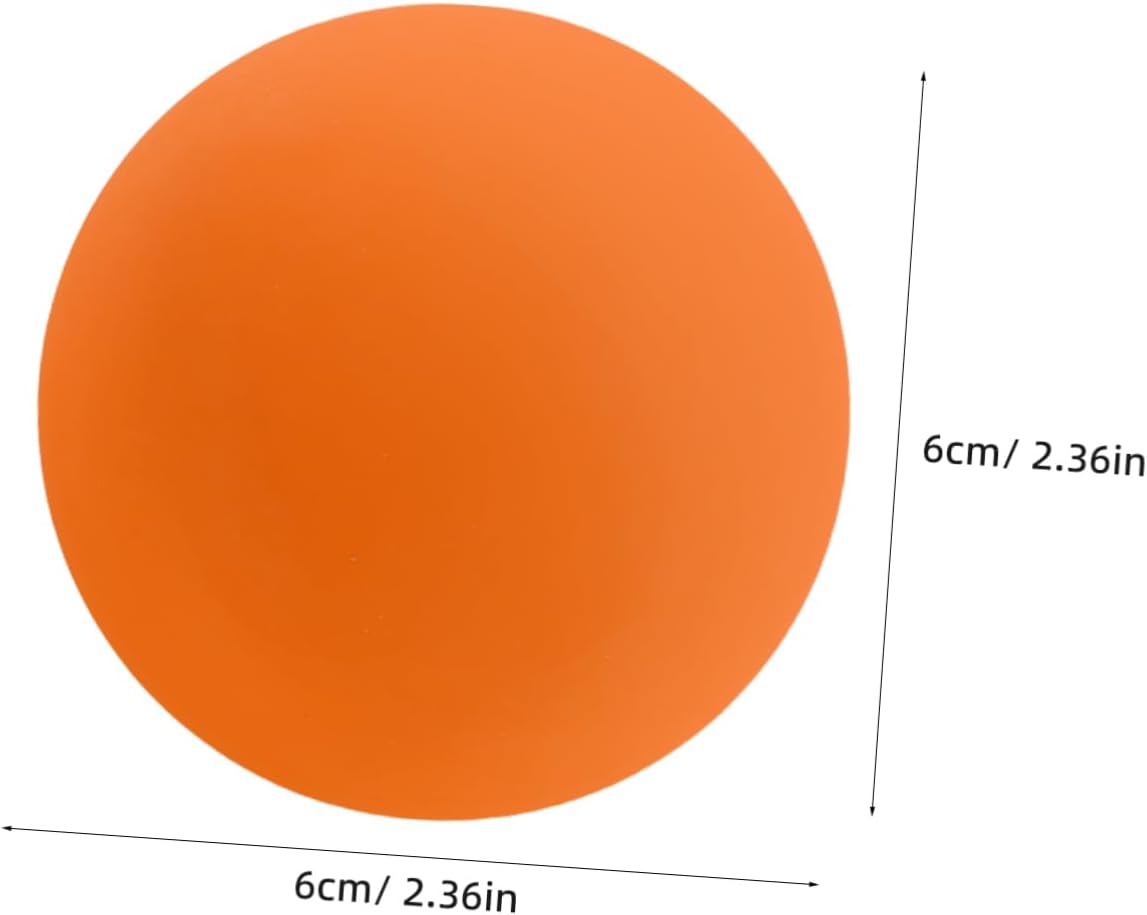 4pcs High-Bouncing Squash Training Balls Lightweight Rubber Reaction Balls for Boy Girl and Adults for Competition and Coordination Training Orange