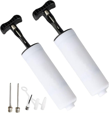 Portable Handheld Ball Pump, 2 Pack Manual Inflator for Basketball, Football, Soccer, Beach Balls & Inflatables, Lightweight Easy Use Air Pump for Sports & Outdoor