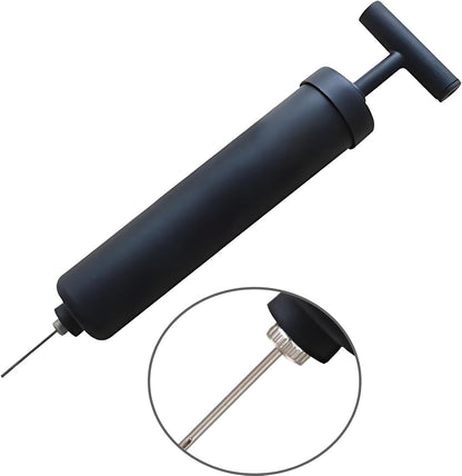 Ball Pump Kit, Hand Air Pump with Flexible Extension Hose, Needle Nose Nozzles and Tapered Nozzles for Basketball, Football, Volleyball, Ballon, Soccer and Other Sports Ball, Pack of 3