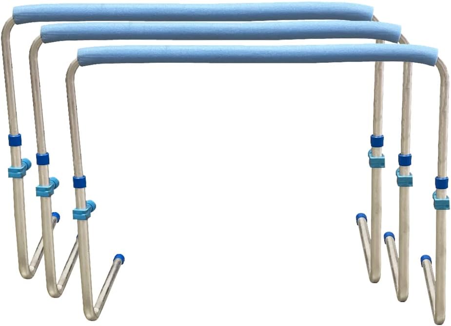 Track and Field Self Return Aluminum Hurdle Midi Adjustable from 23" to 34" (Set of 3)