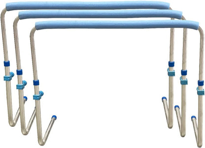 Track and Field Self Return Aluminum Hurdle Midi Adjustable from 23" to 34" (Set of 3)