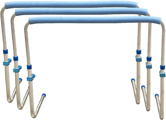 Track and Field Self Return Aluminum Hurdle Midi Adjustable from 23" to 34" (Set of 3)