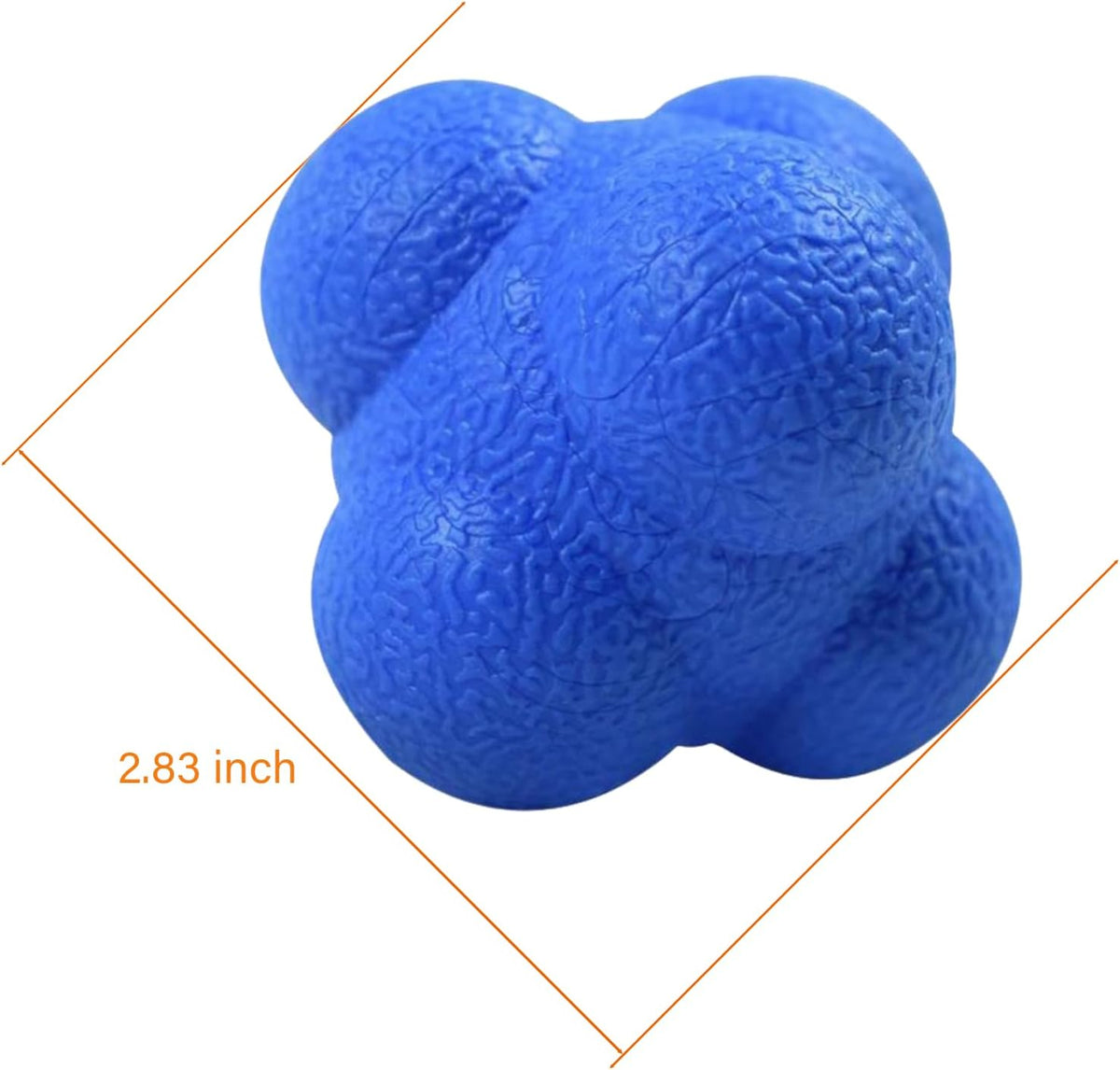 Reaction Ball,Reflex Ball for Hand Eye Coordination Training,2.83 inch,Pack of 3-Blue,Yellow,Green.