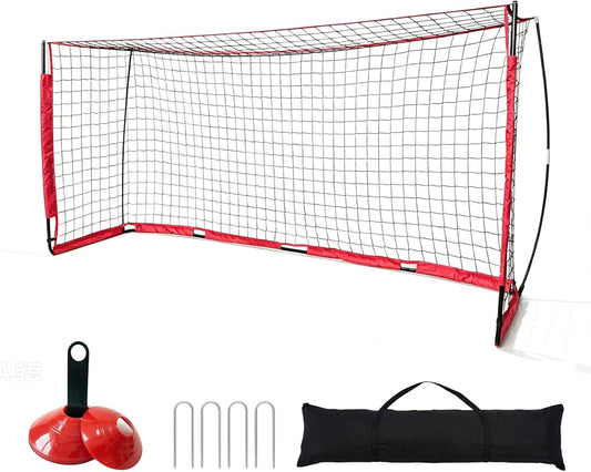 12X6FT Soccer Goals,Portable Soccer Net for Backyard Practice.