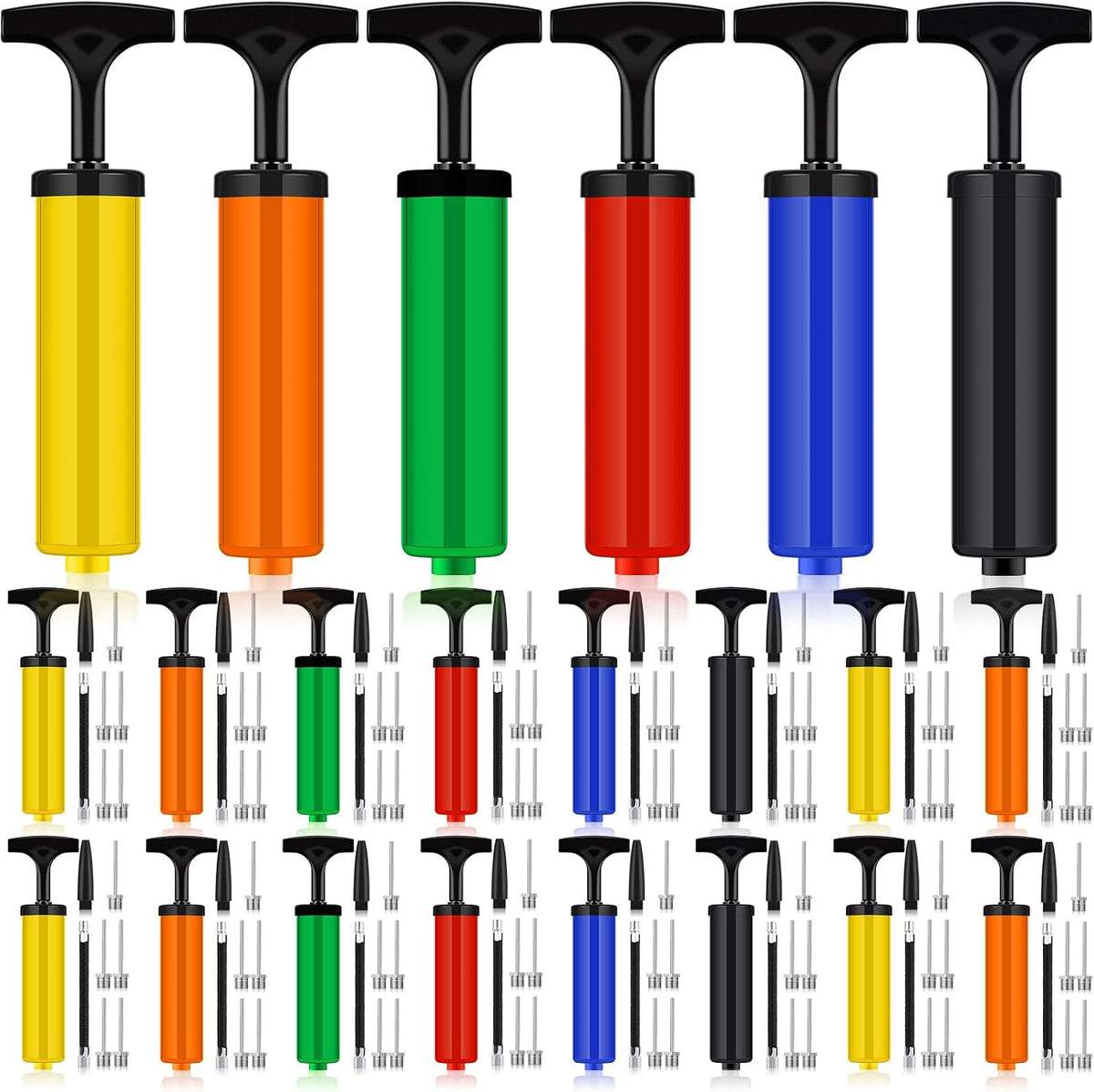 100 Sets Ball Pump Bulk for Sports Operation Christmas