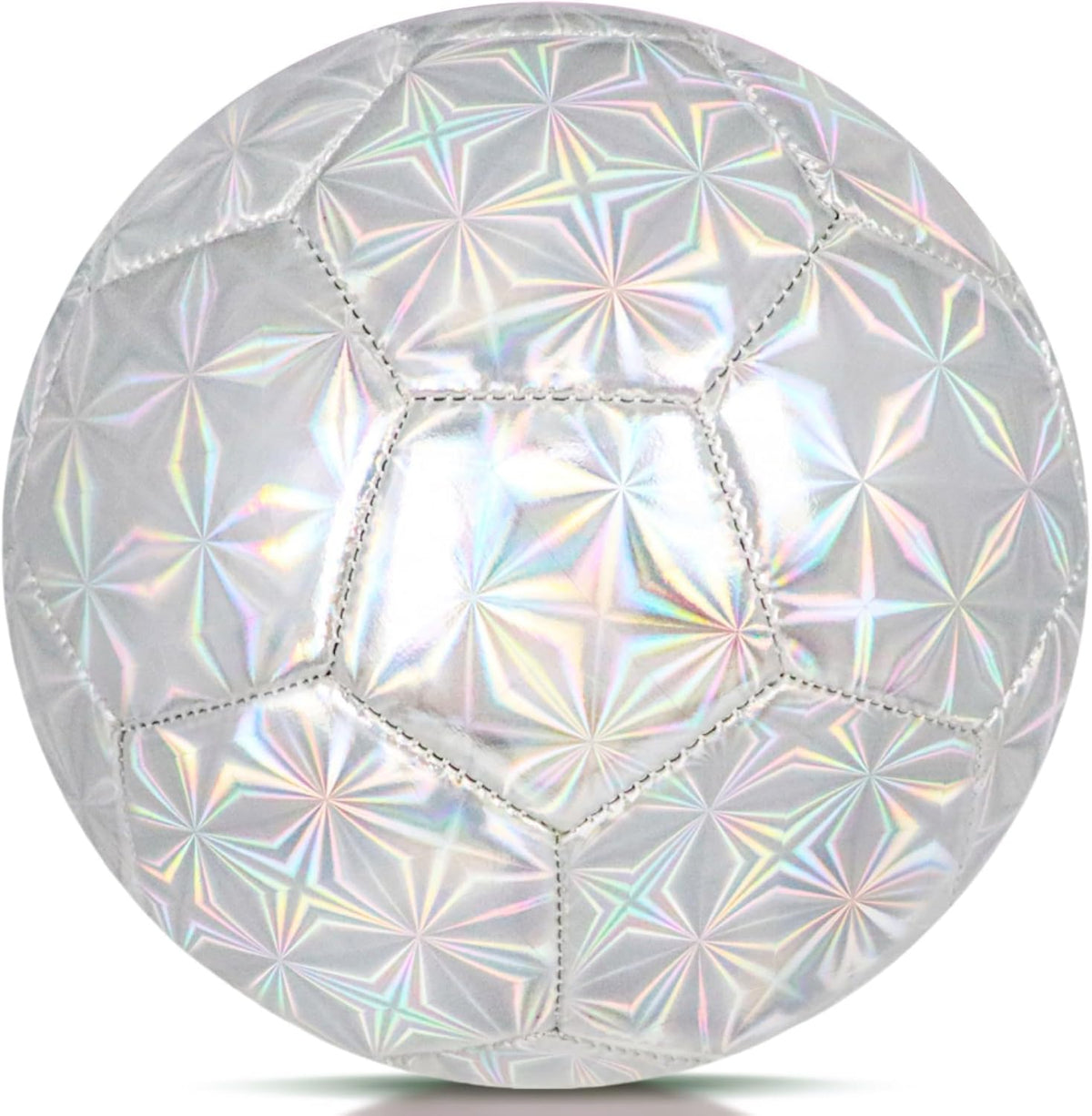 Size 4 Soccer Ball Glitter Pink - Kids Aged 4-6 6-8 8-12 Outdoors Sports Training Ball Recreation Playing Ball Teens Girls Children Youth Back to School Birthday