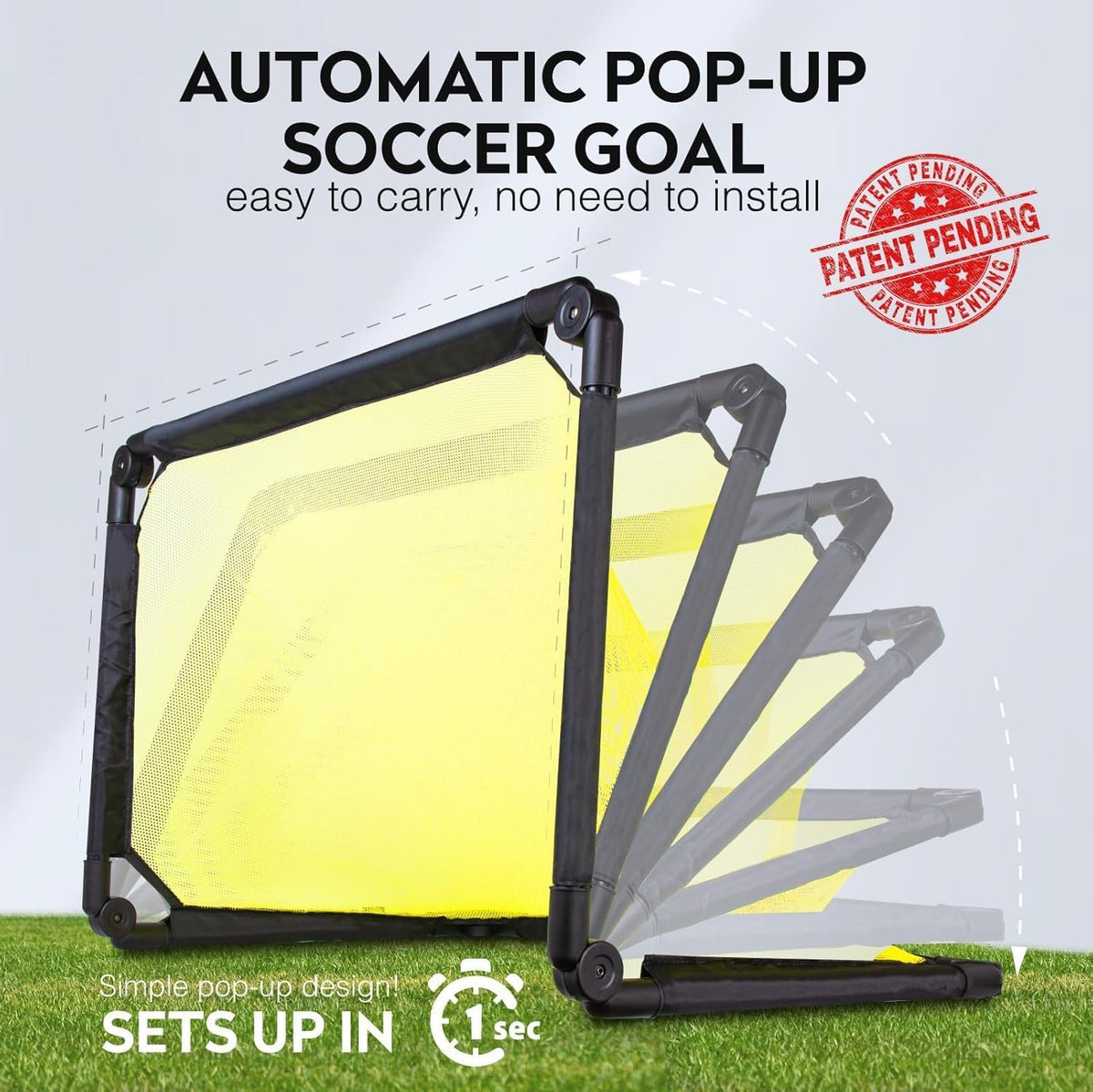 Soccer Goal Easy Set up in 1 Sec - Auto Pop Up Soccer Goals