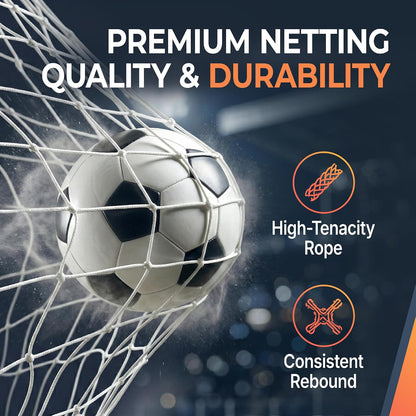 Portable Soccer Goal for Backyard,12x6 / 10x6.5 / 8x5 / 6x4 ft Youth Adults Soccer Net and Frame for Home Backyard Practice Training Goals, Soccer Training Equipment