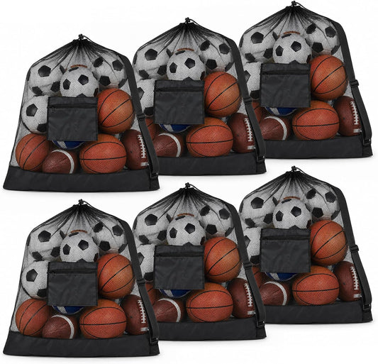 Extra Large Soccer Ball Bag 40" x 30" with Pocket