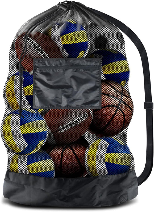 Thickened Extra Large Sports Ball Bag Mesh Socce Ball Bag