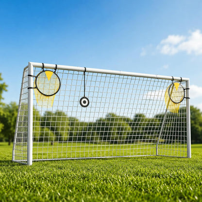 Kids Soccer Goal, 12x6ft/8x6ft/6x4ft Steel Soccer Goals for Backyard