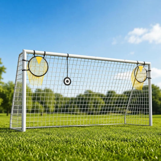 Kids Soccer Goal, 12x6ft/8x6ft/6x4ft Steel Soccer Goals for Backyard