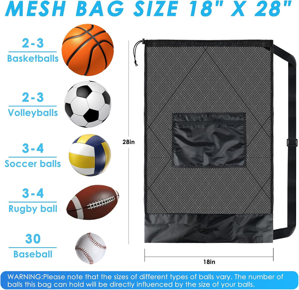 Sports Mesh Bag Sports Equipment Bags