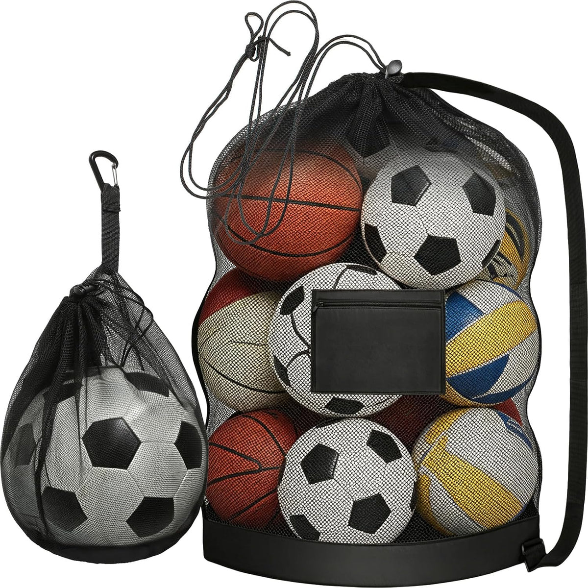 Soccer Equipment Bags and Single Ball Bag with Double Hook