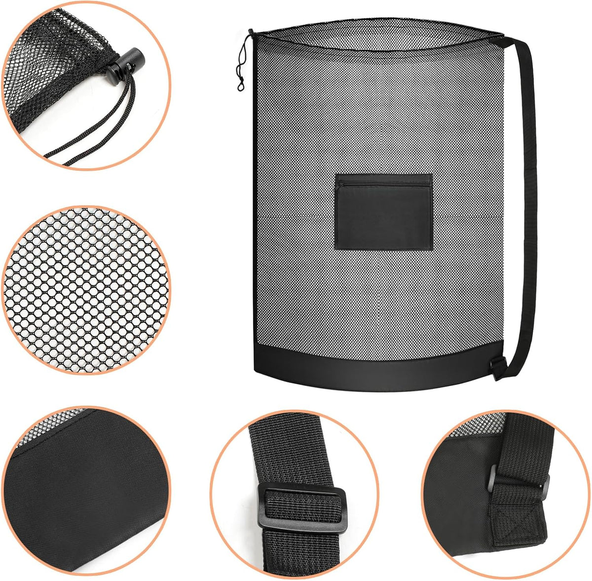 Soccer Equipment Bags and Single Ball Bag with Double Hook