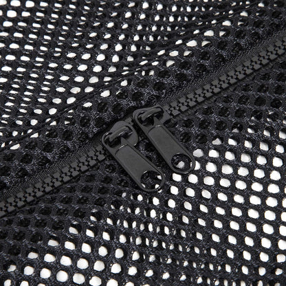 Mesh Duffle Bag – Oversized Breathable Gear Bag with Zipper & Shoulder Strap for Sports, Gym & Travel
